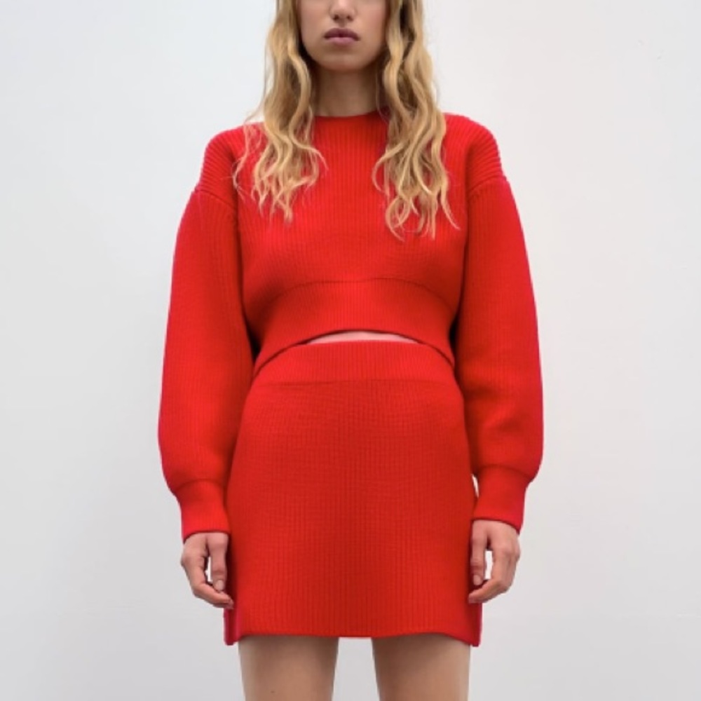 Red Knitted Sweater